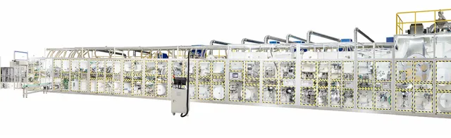 LÍNIA DE PRODUCCIÓ DE TOVELLES SANITÀRIES D'ALTA VELOCITAT SERVO COMPLET
